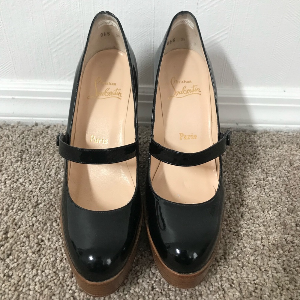 MOVING SALE! Louboutin Wedge Mary Janes- Size 39